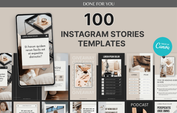 Elevate Your Social Presence with 100 Canva Story Templates