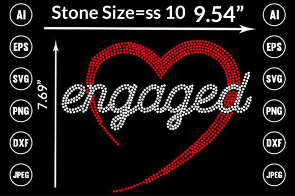 Engaged Rhinestone Templates: Sparkling Design for Every Project