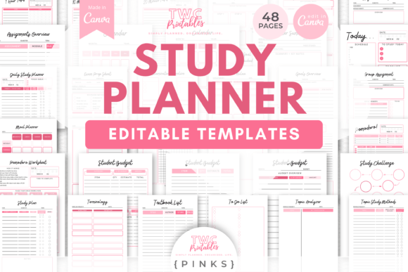 Master Your Academic Goals with the PINKS Study Planner Templates