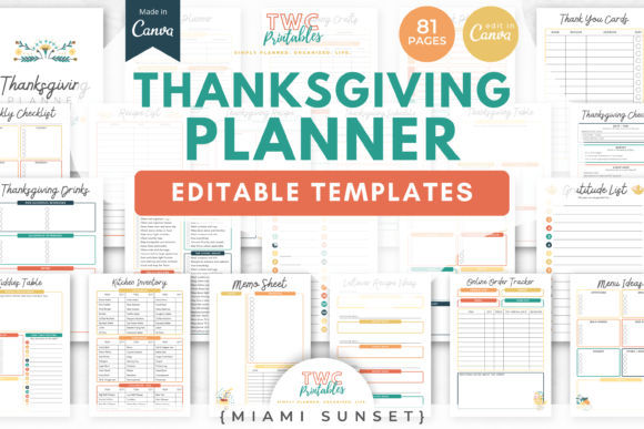 Master Your Thanksgiving Prep with Canva Templates 8