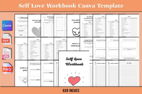 Mastering Self-Love: Your Ultimate Canva Workbook Guide