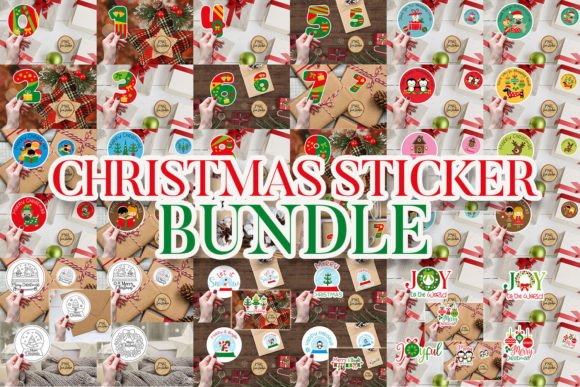 Simplify Holiday Packaging with Christmas Sticker Templates