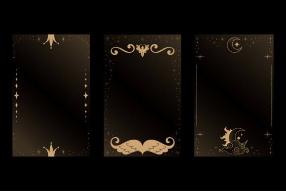 Stellar Designs: Using Celestial Star Tarot Frame Templates