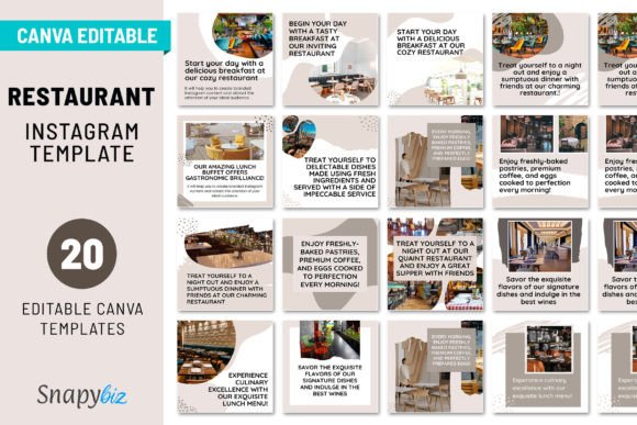Streamline Your Visuals with Restaurant IG Canva Story Templates