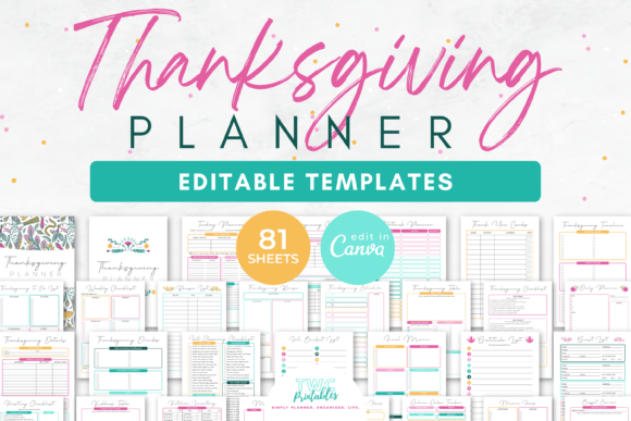 The Ultimate Thanksgiving Planner Templates for Canva