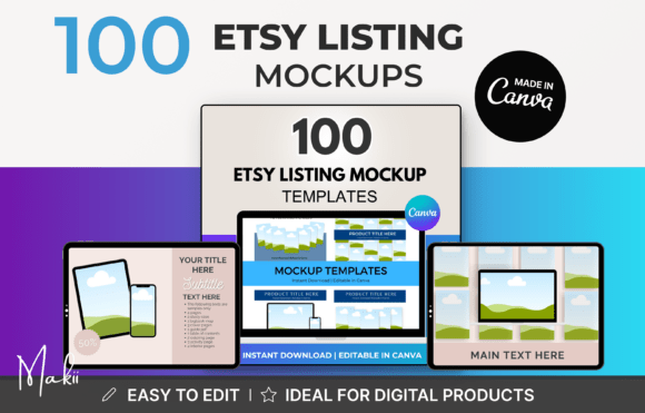 Transform Your Etsy Shop with 100 Professional Mockup Templates