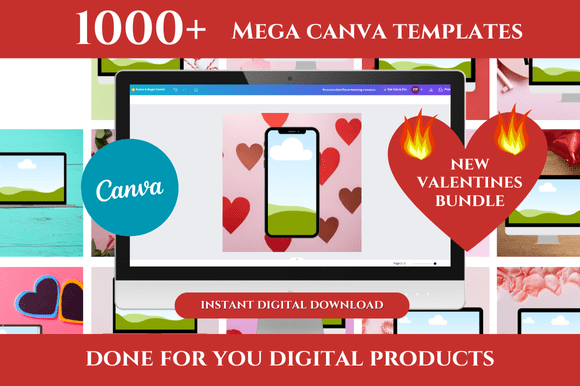 Transform Your Etsy Shop with 1000+ Mega Canva Templates