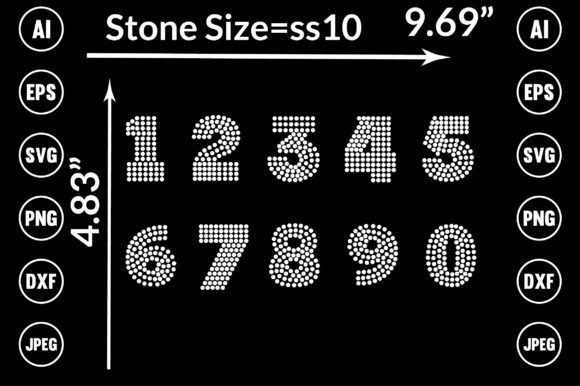 Unleashing Creativity with Number Rhinestone Templates Design